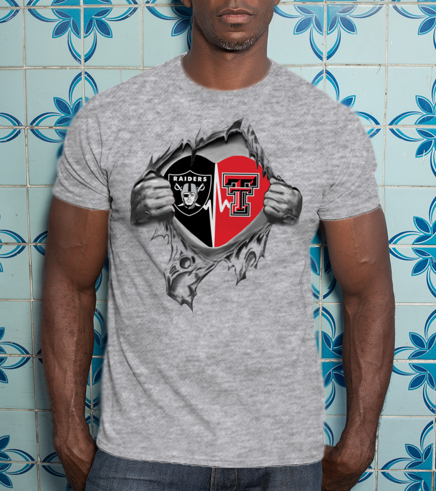 Raiders Texas Tech Heartbeat Loyalty Revealed T-Shirt