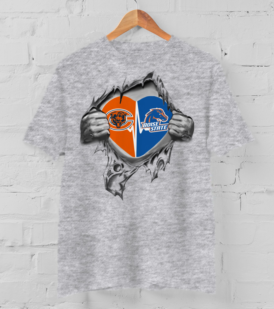 Bears Boise State Broncos Heart Logo, It's In My Heart T-Shirt