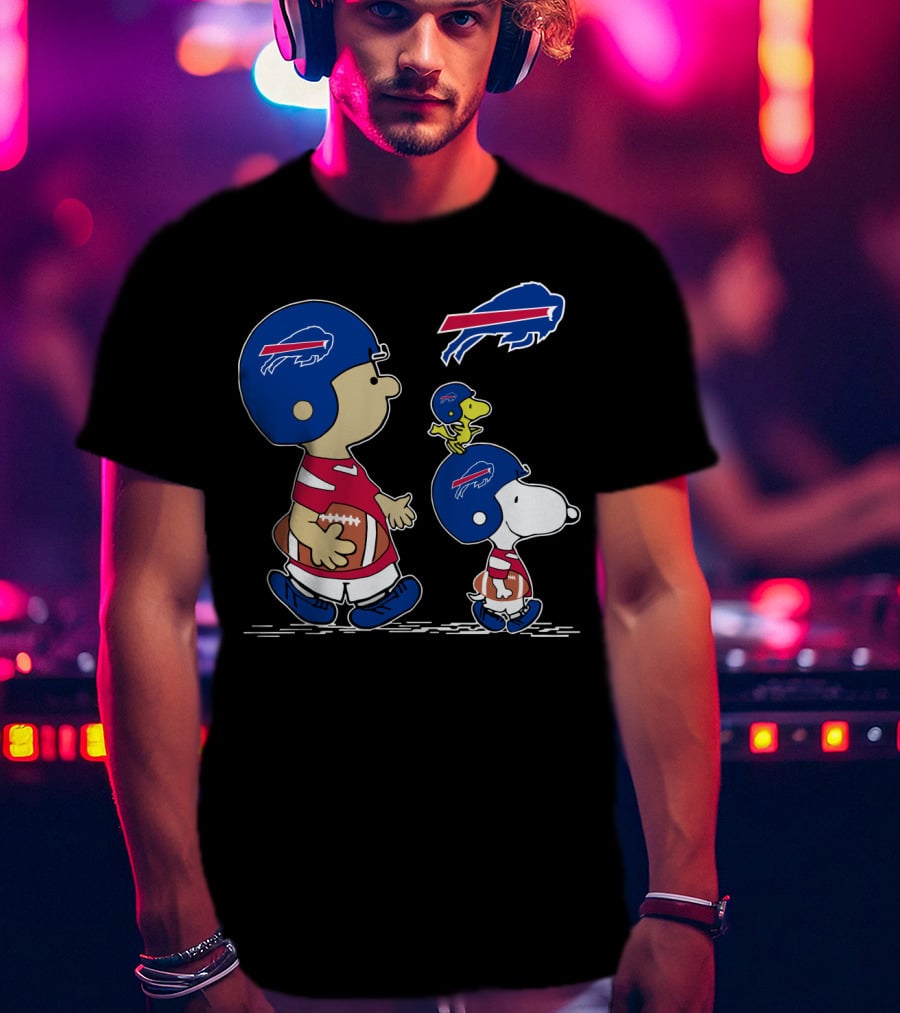Buffalo Bills Snoopy And Woodstock Football Adventure T-Shirt