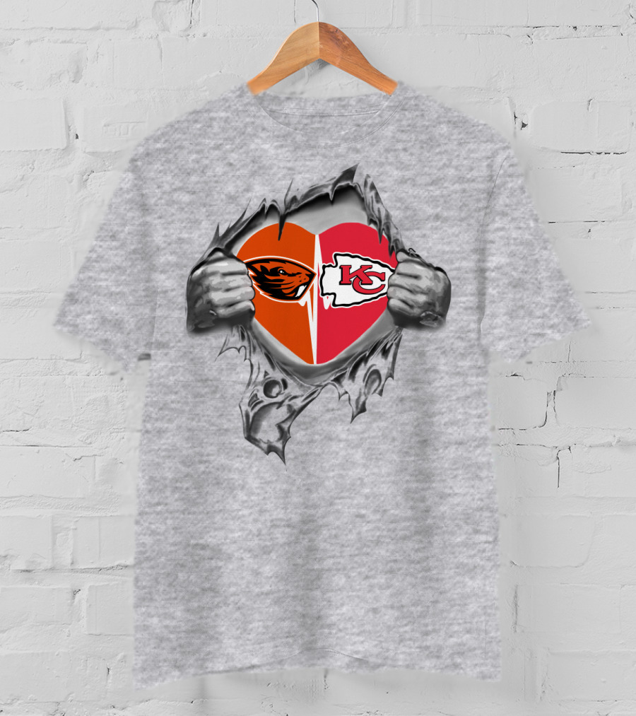 Chiefs Kansas City Beavers Heart Loyalty Fan Passion T-Shirt