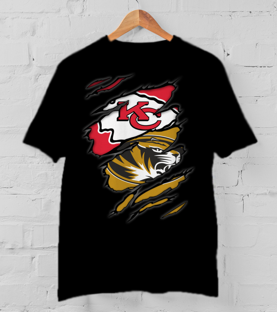 Chiefs KC Missouri Tigers Tiger Claw T-Shirt