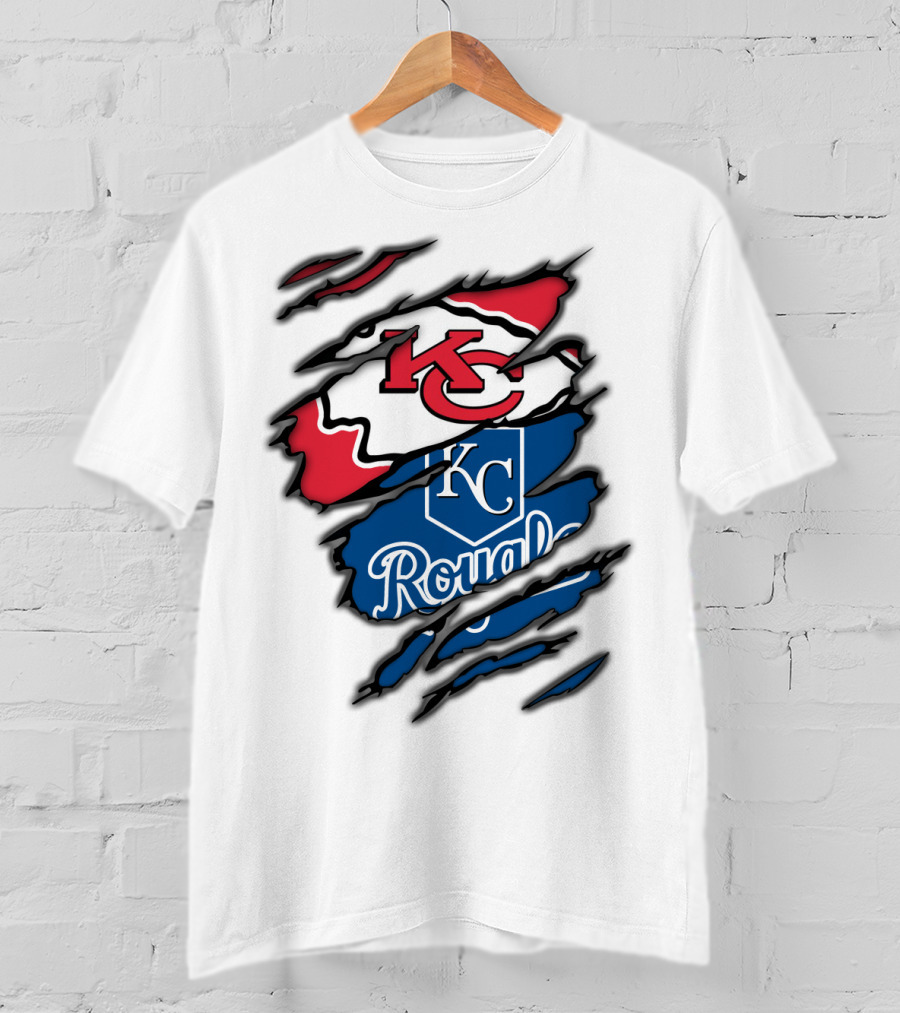 Kansas City Chiefs KC Royals Torn Elements T-Shirt