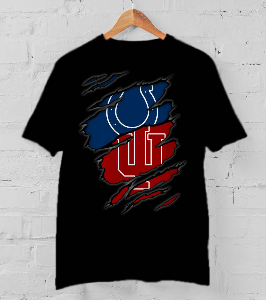 Colts Hoosiers Ripped Layered T-Shirt