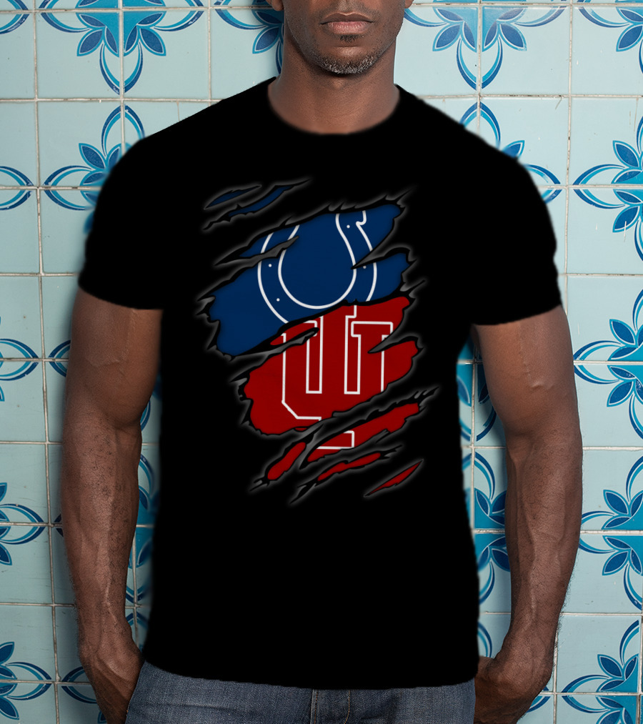 Colts Hoosiers Ripped Layered T-Shirt