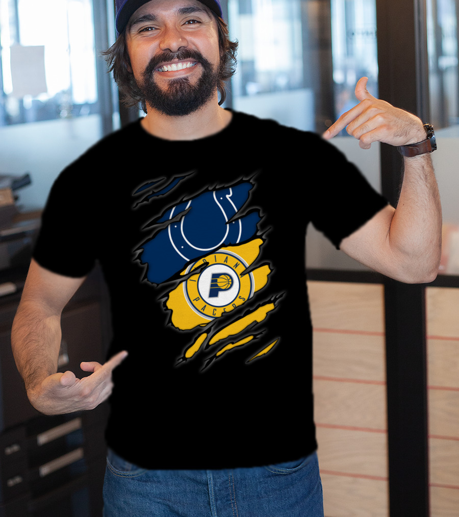 Indianapolis Colts Indiana Pacers Rip T-Shirt