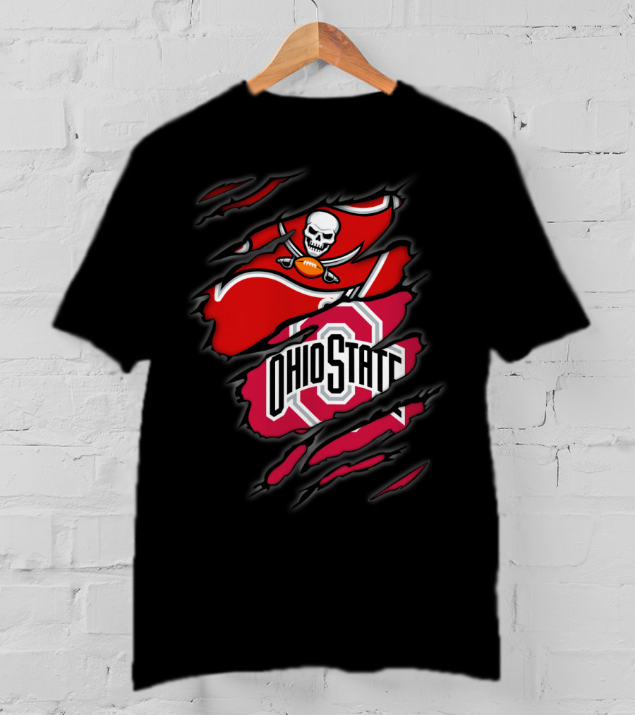 Buccaneers Skull Flag Ohio State T-Shirt