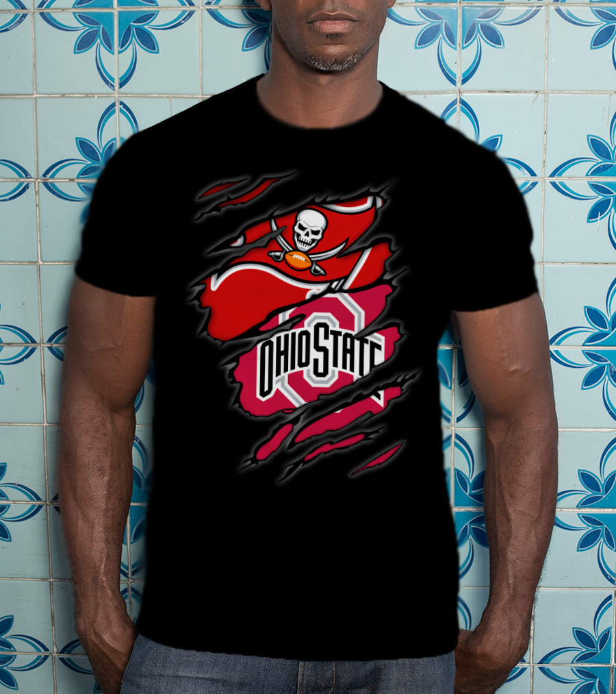 Buccaneers Skull Flag Ohio State T-Shirt