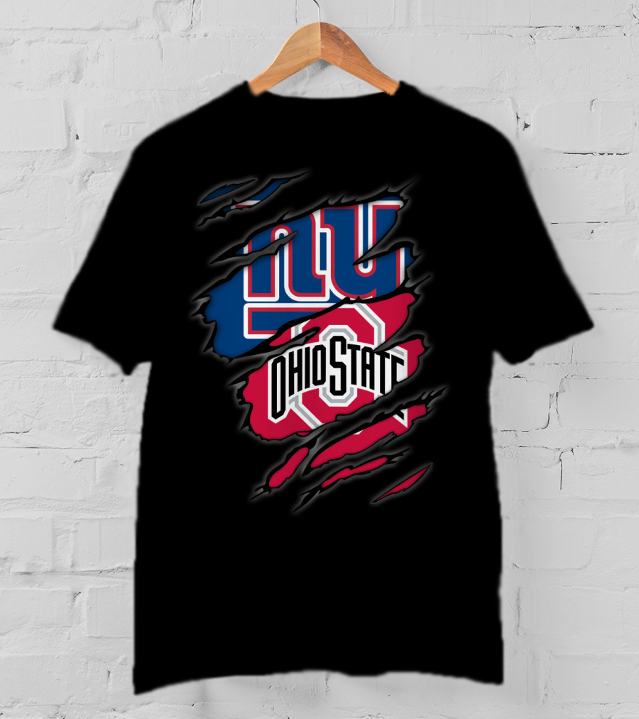 New York Giants Ohio State Buckeyes Dual T-Shirt