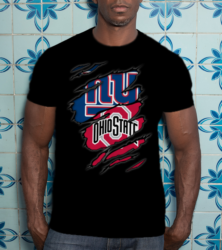 New York Giants Ohio State Buckeyes Dual T-Shirt
