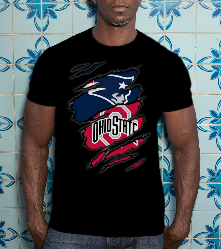 Patriots Ohio State Logo Mashup T-Shirt