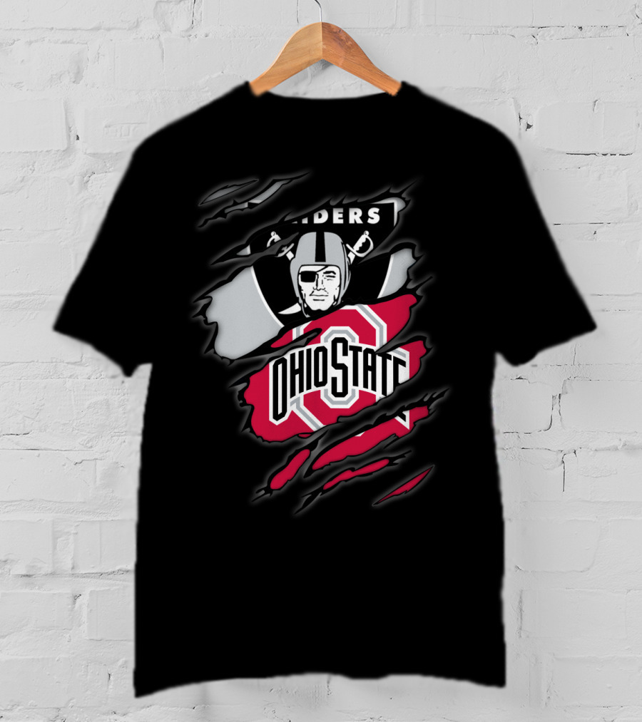Raiders Ohio State Buckeyes Crossover T-Shirt