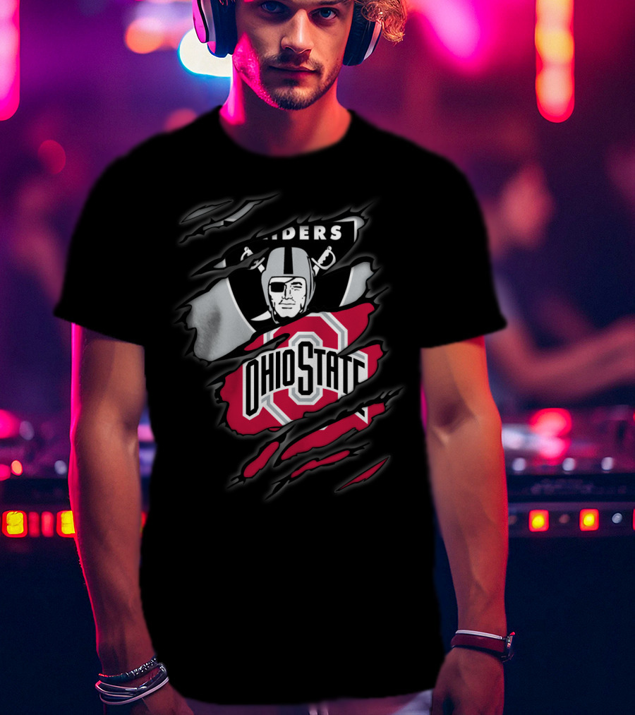 Raiders Ohio State Buckeyes Crossover T-Shirt