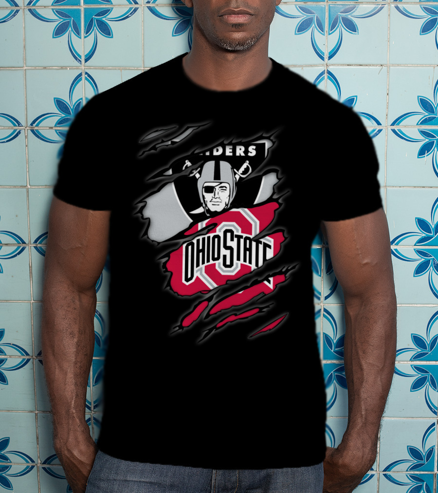Raiders Ohio State Buckeyes Crossover T-Shirt