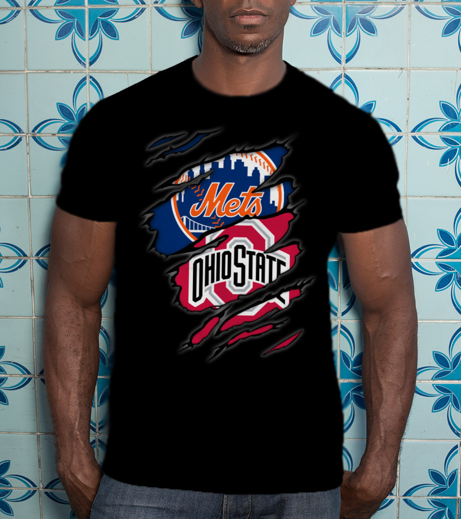 Mets Ohio State Ripped Layers T-Shirt