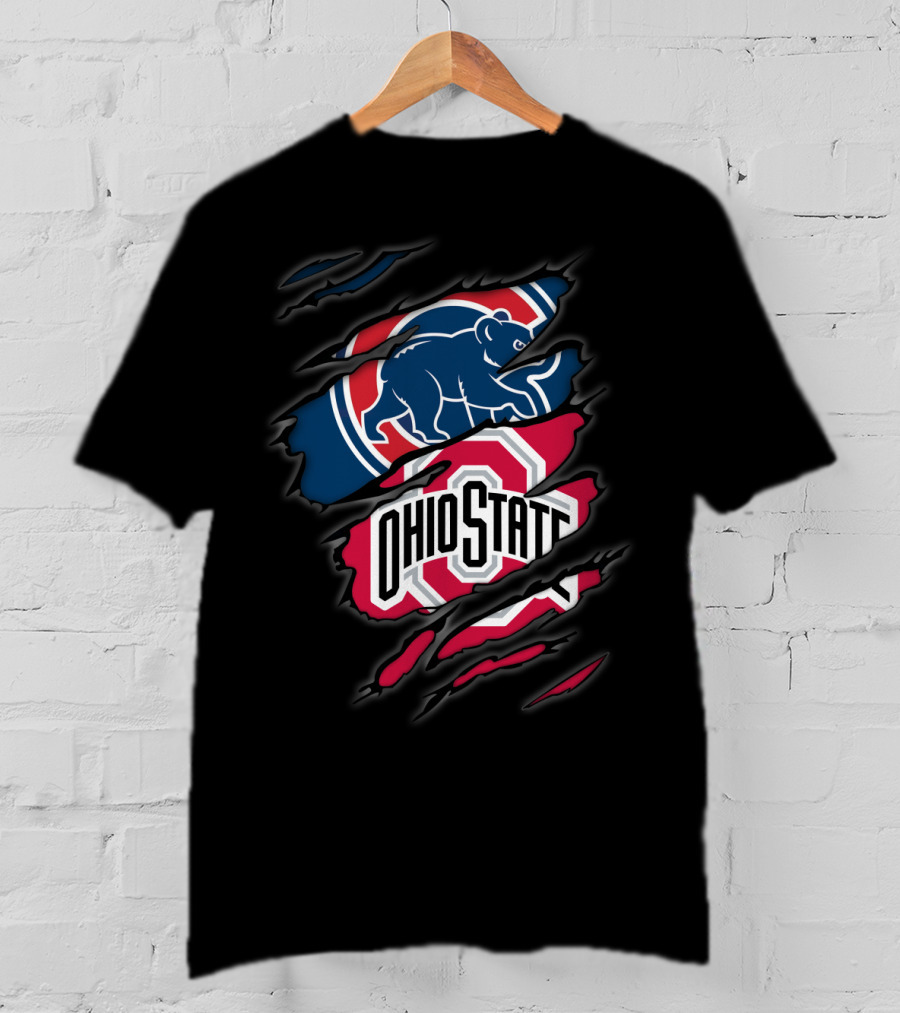 Cubs Ohio State Dual Logo Fusion T-Shirt