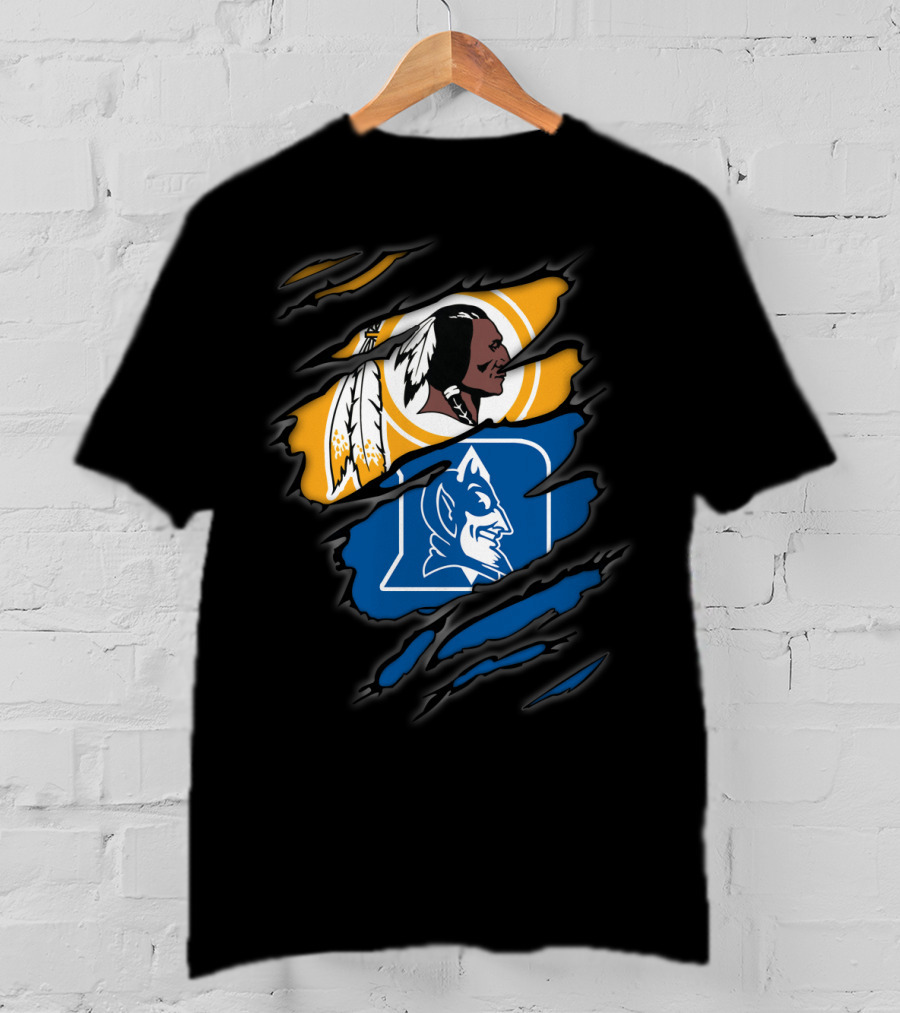 Redskins Duke Blue Devils Rip T-Shirt