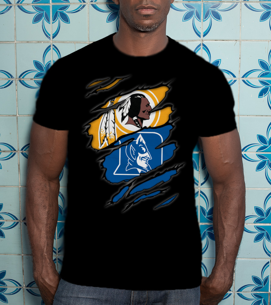 Redskins Duke Blue Devils Rip T-Shirt