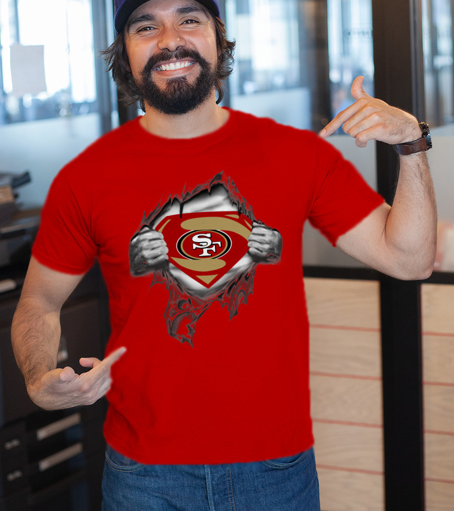 49ers SF Logo Superman T-Shirt