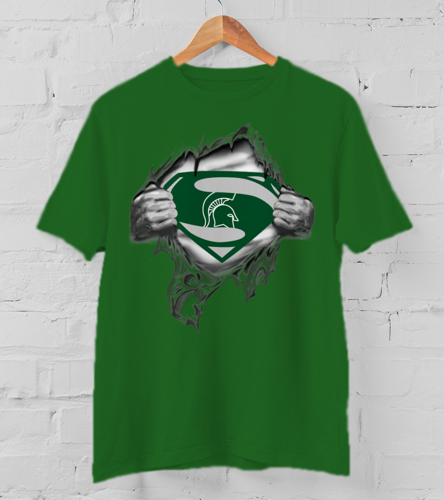 Spartans Super Man Shield Logo Tear-Away T-Shirt