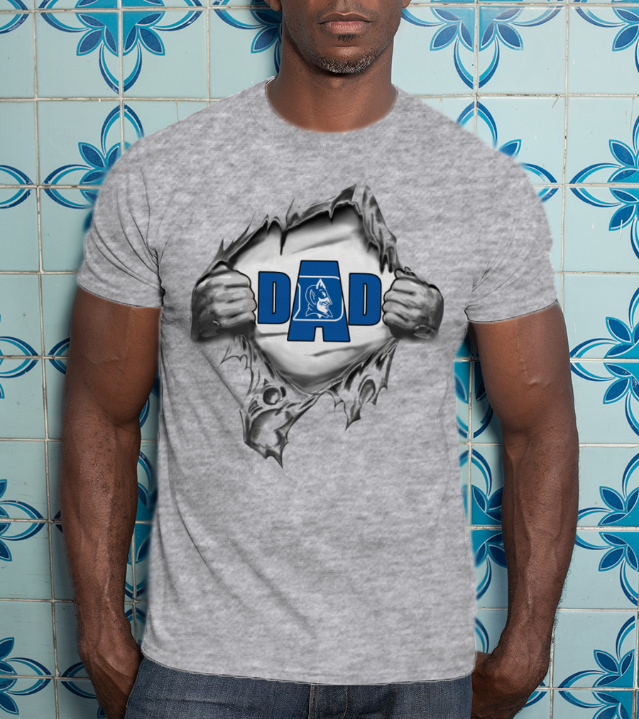 Duke Dad Logo With Torn T-Shirt