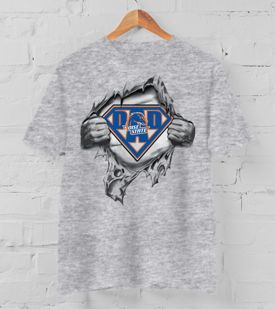 Boise State Super Dad Shield T-Shirt