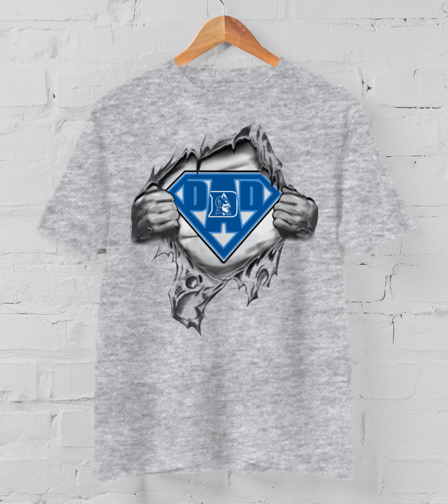 Duke Blue Devil Super Dad Emblem T-Shirt