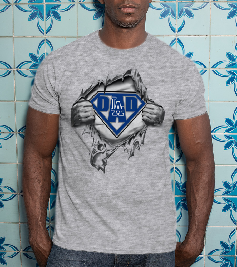 L.a. Dodgers Super Dad T-Shirt