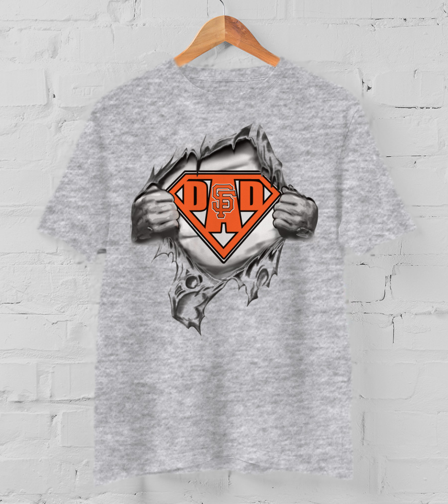Sf Giants Dad Superhero T-Shirt