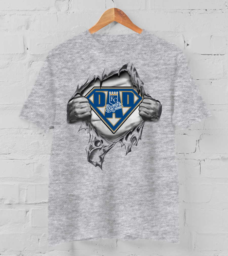 KC Royals Dad Superhero T-Shirt