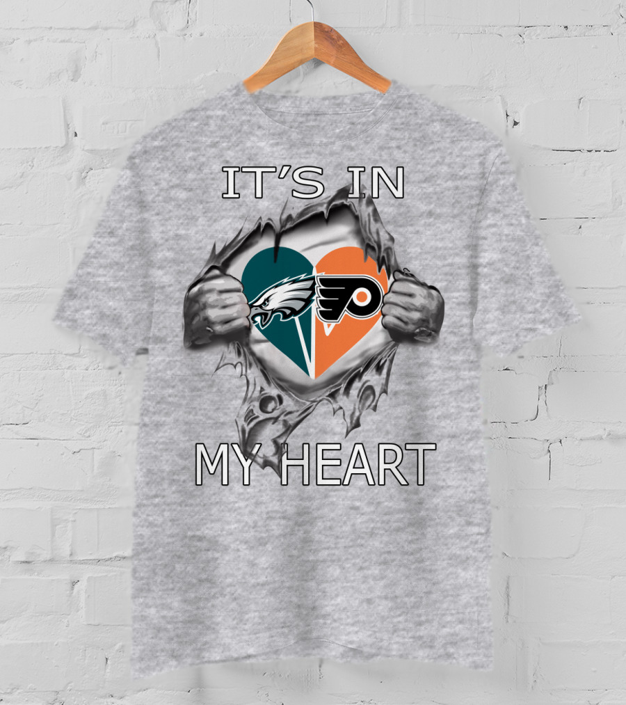 It's In My Heart Eagles Flyers T-Shirt