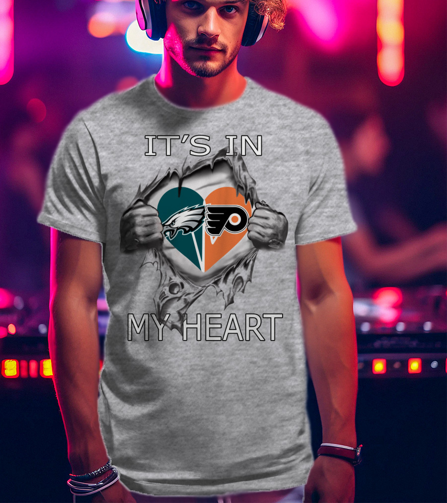 It's In My Heart Eagles Flyers T-Shirt