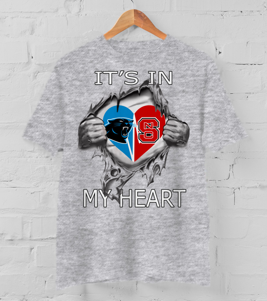 Panthers NC State It's In My Heart T-Shirt