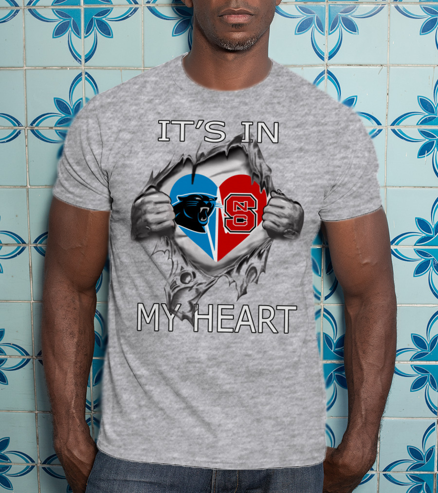 Panthers NC State It's In My Heart T-Shirt