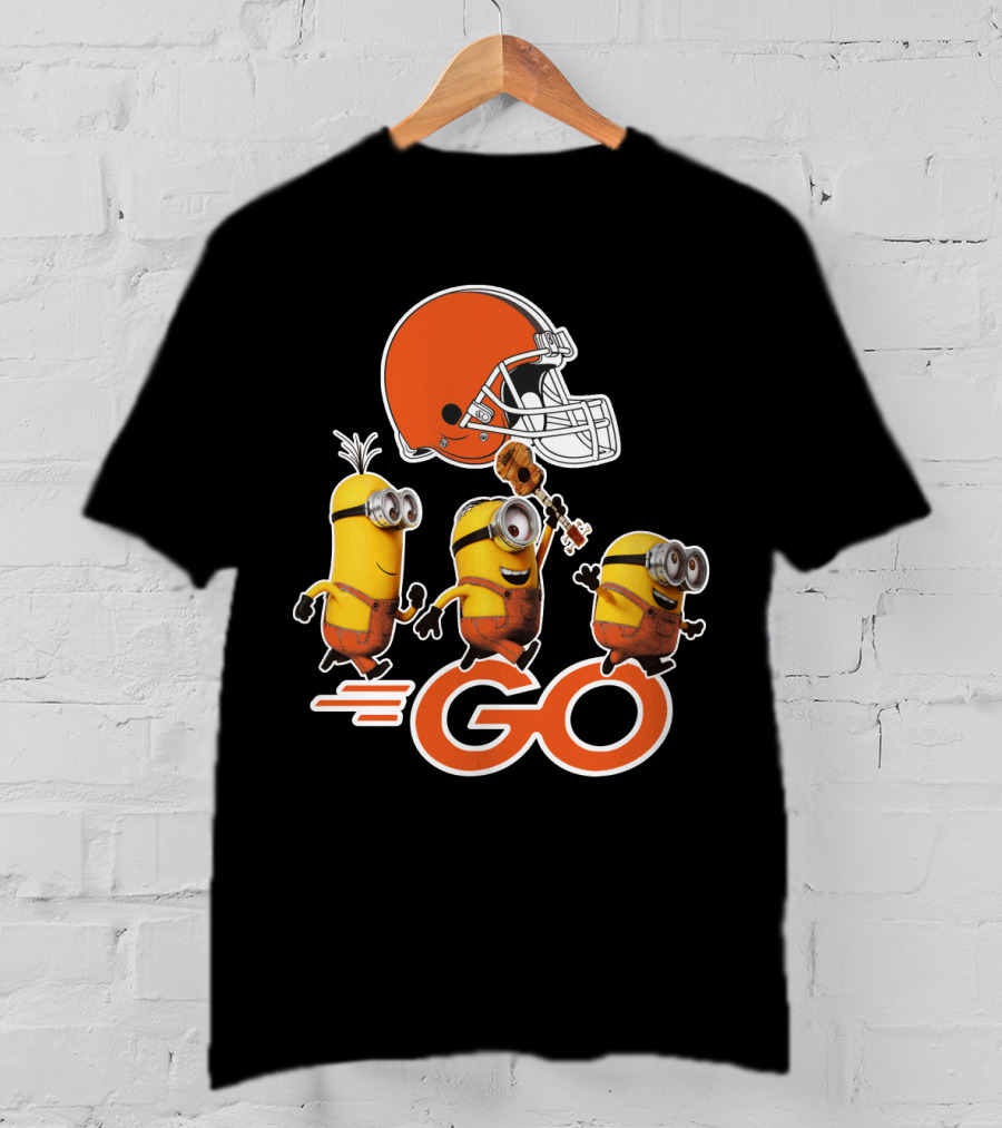 Cleveland Browns Minions Go Helmet T-Shirt
