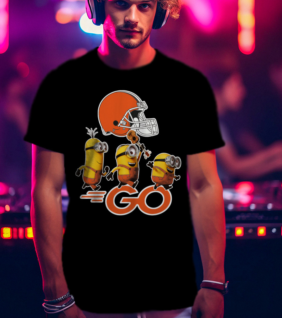 Cleveland Browns Minions Go Helmet T-Shirt