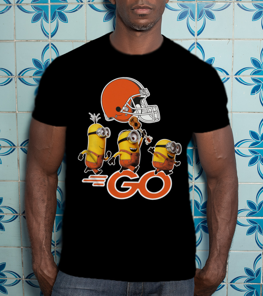 Cleveland Browns Minions Go Helmet T-Shirt