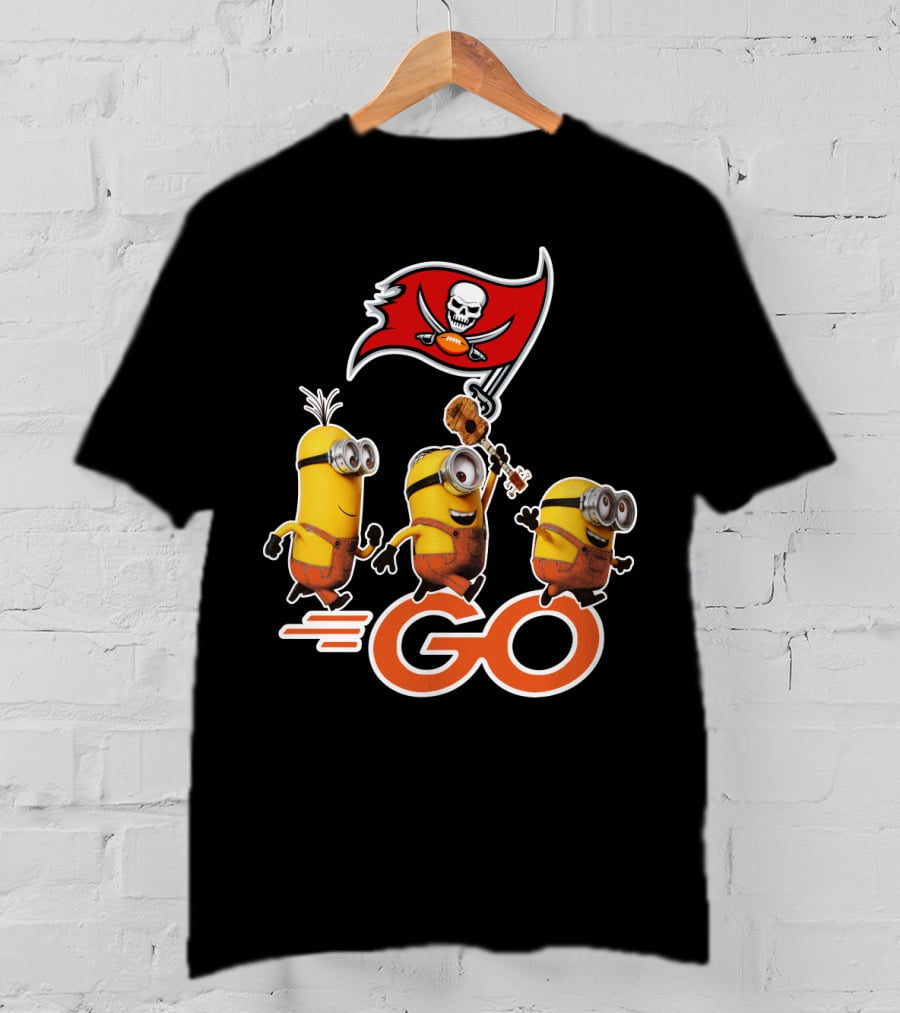 Buccaneers Minions GO Flag Football Skulls T-Shirt