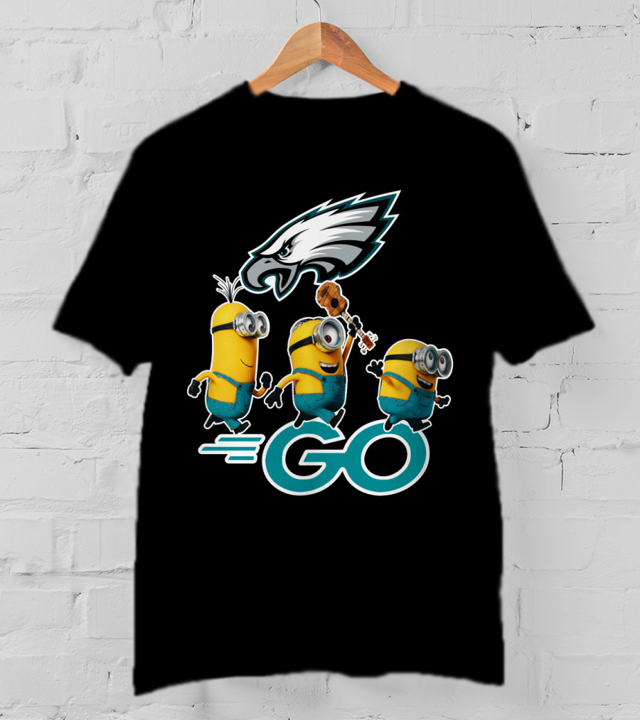 Minions Go Philadelphia Eagles T-Shirt