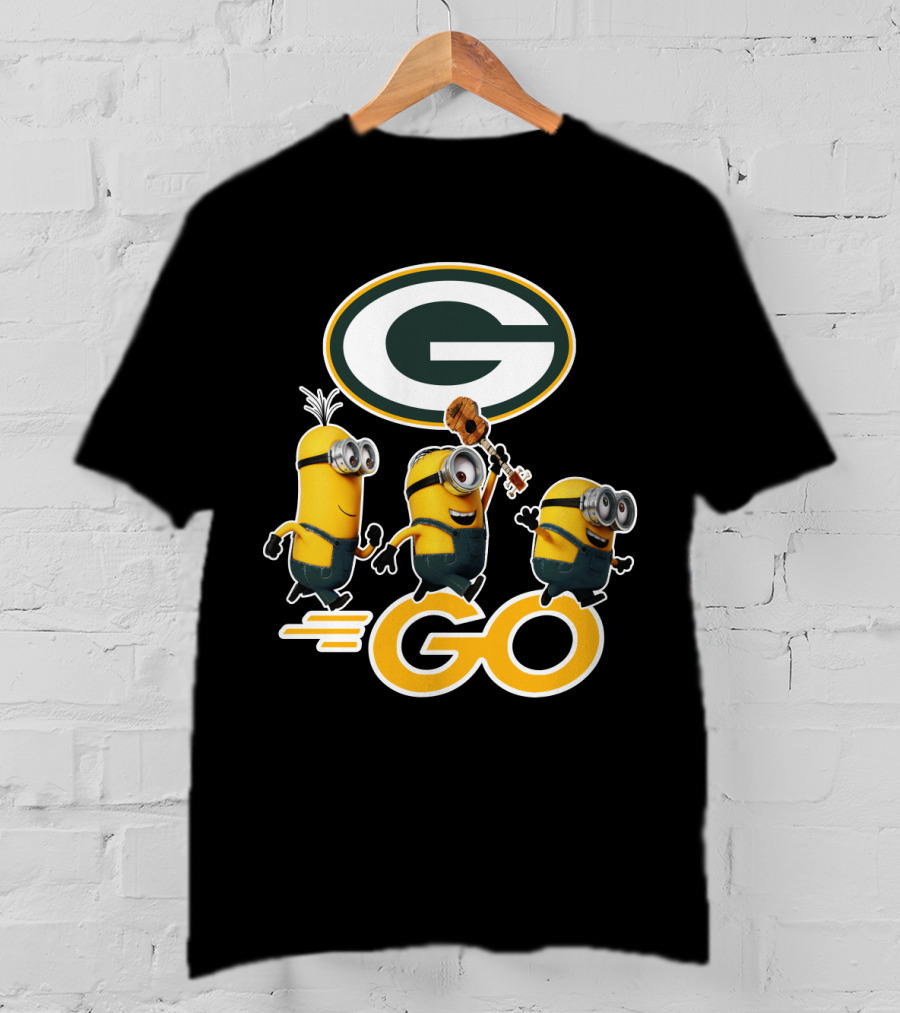 Packers Minions Go Enthusiastic Cheer With Green Bay Team Spirit T-Shirt