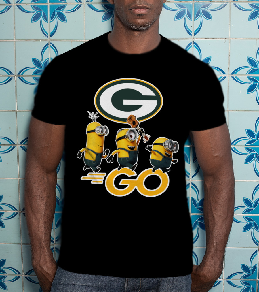 Packers Minions Go Enthusiastic Cheer With Green Bay Team Spirit T-Shirt
