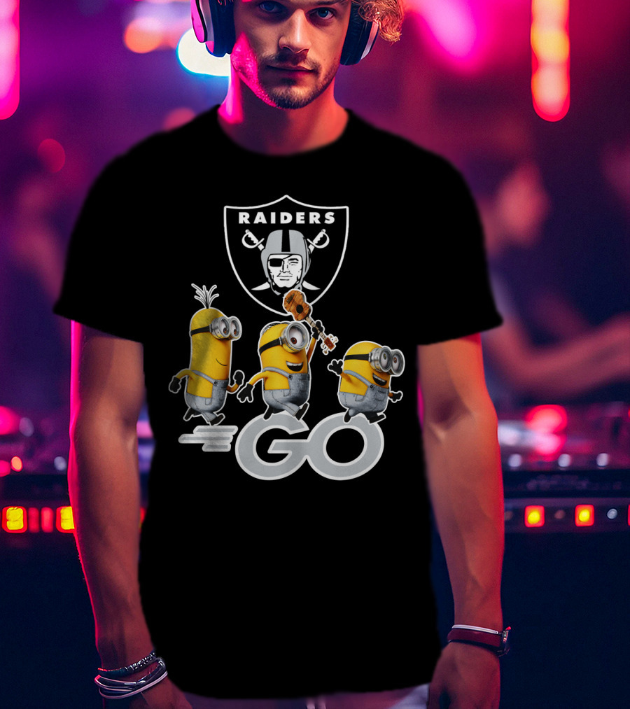 Raiders Minions Go Football Team T-Shirt