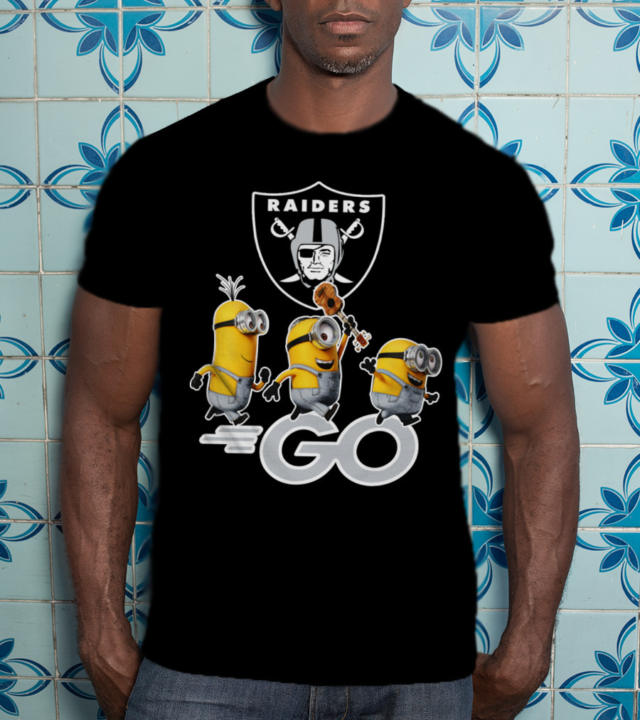 Raiders Minions Go Football Team T-Shirt