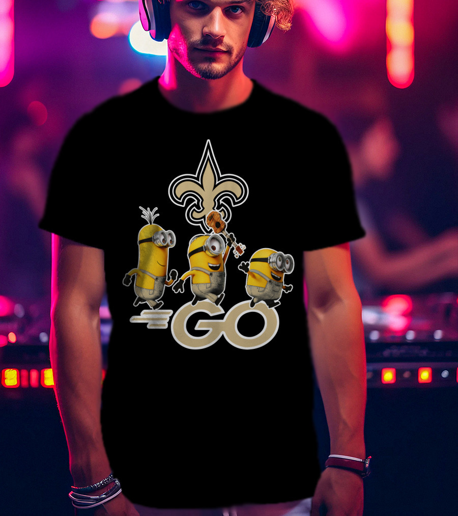 Saints Go Fleur-de-lis Minions T-Shirt
