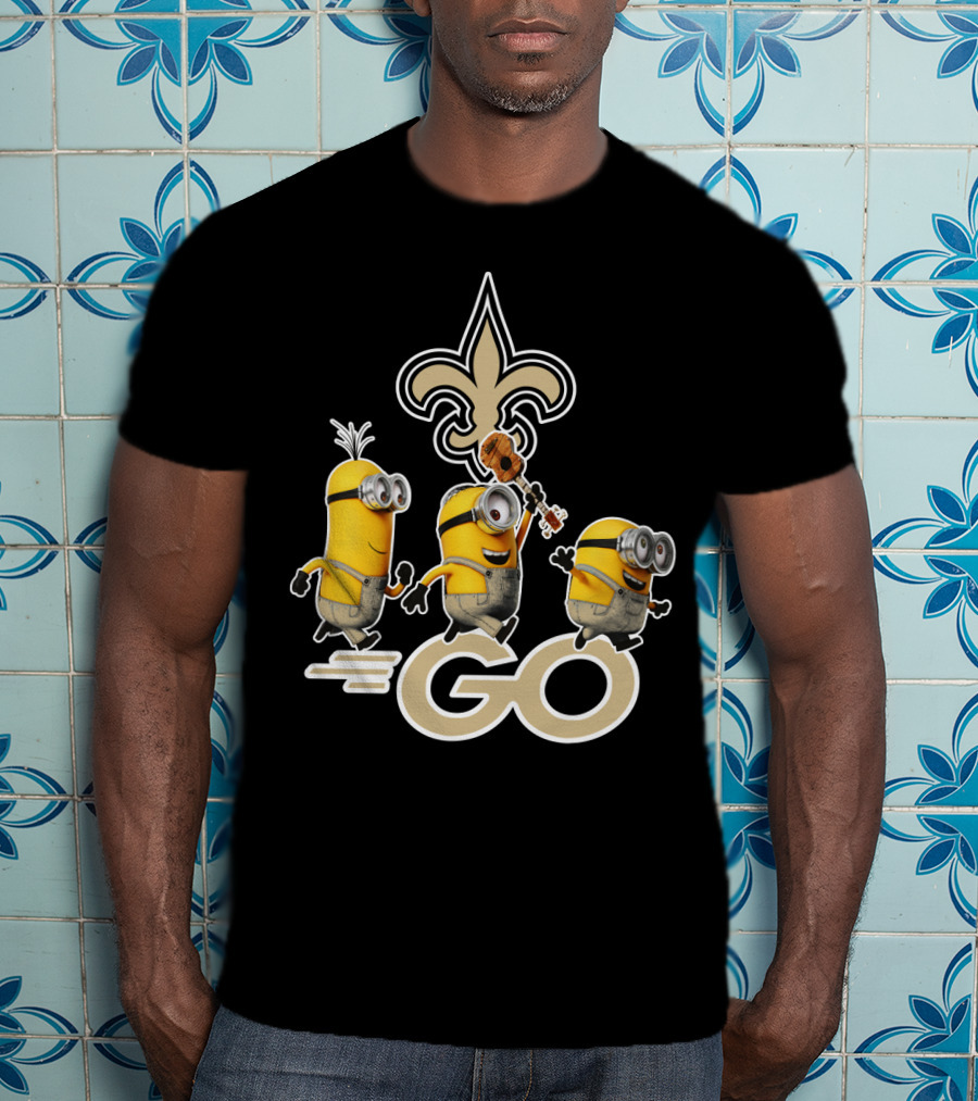 Saints Go Fleur-de-lis Minions T-Shirt