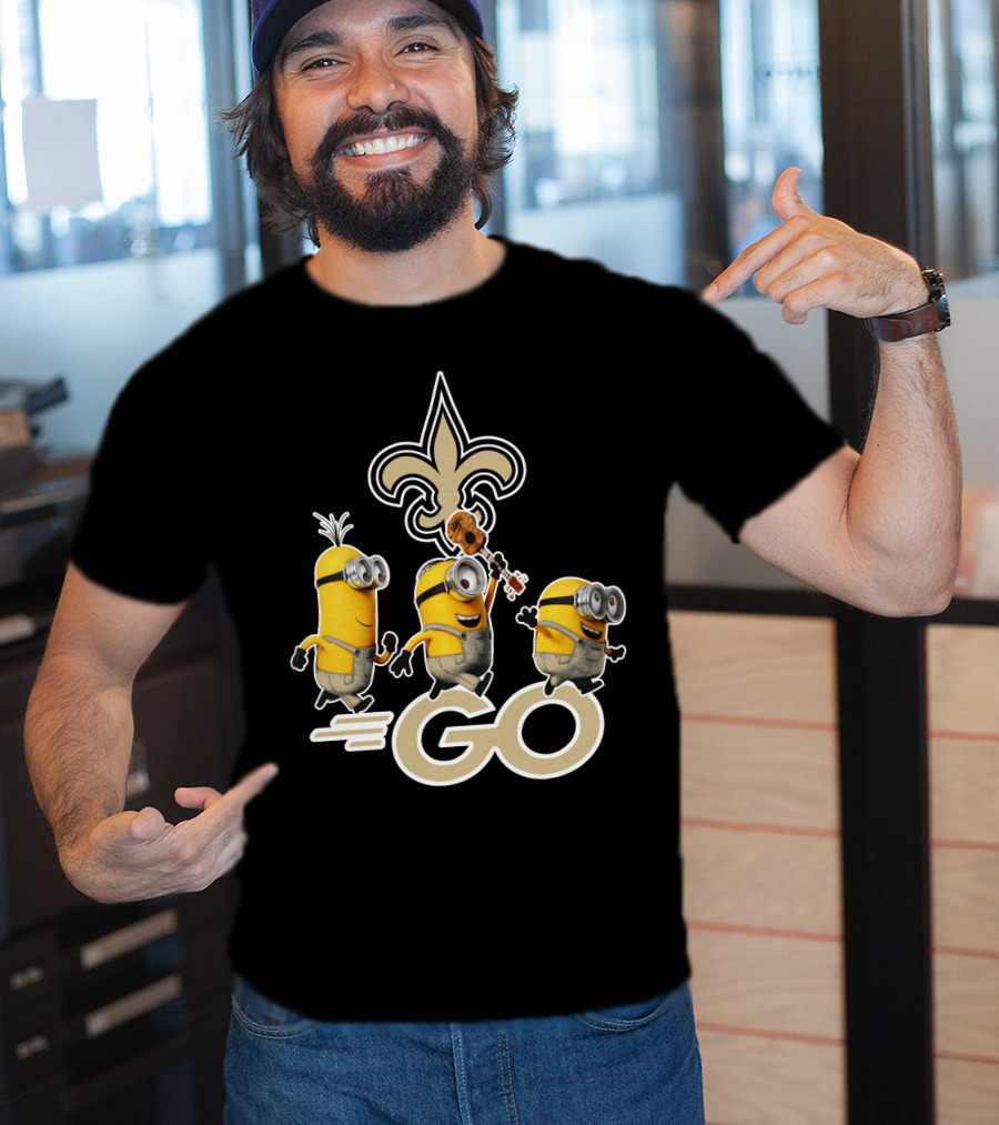 Saints Go Fleur-de-lis Minions T-Shirt