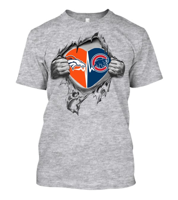 Broncos Cubs Heart It's In My Heart T-Shirt