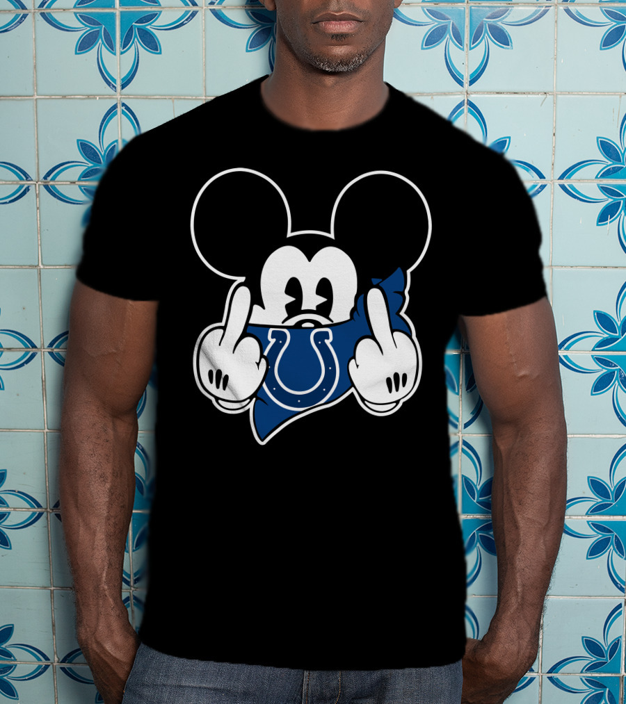 Colts Mickey Mouse Bandana Gesture T-Shirt