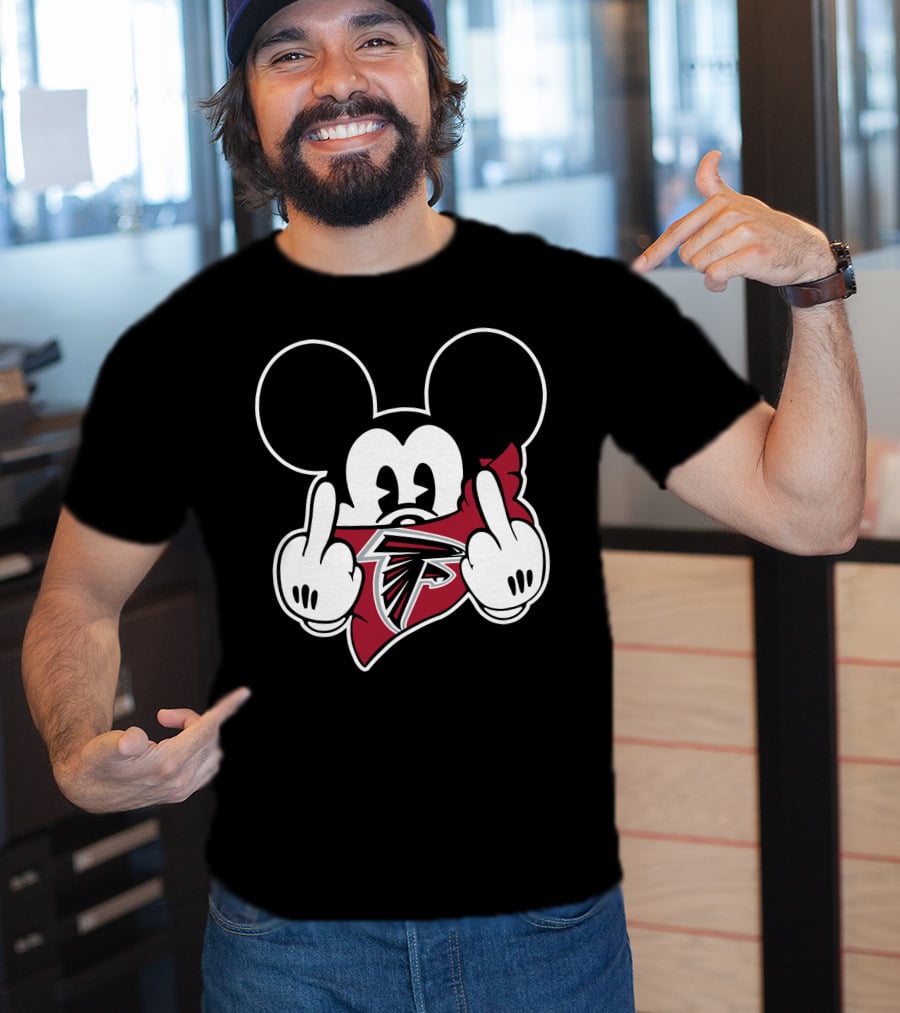 Falcons Mickey Middle Finger T-Shirt