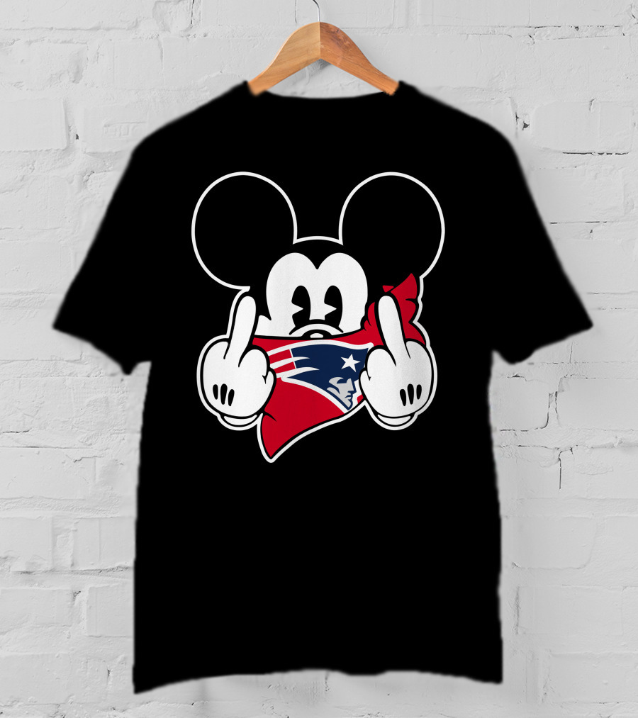 Patriots Mickey Offensive Gesture T-Shirt