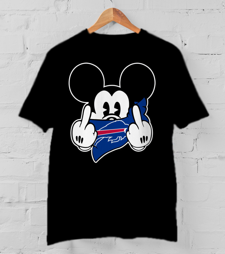 Mickey Mouse Bills Nfl Team Logo T-Shirt